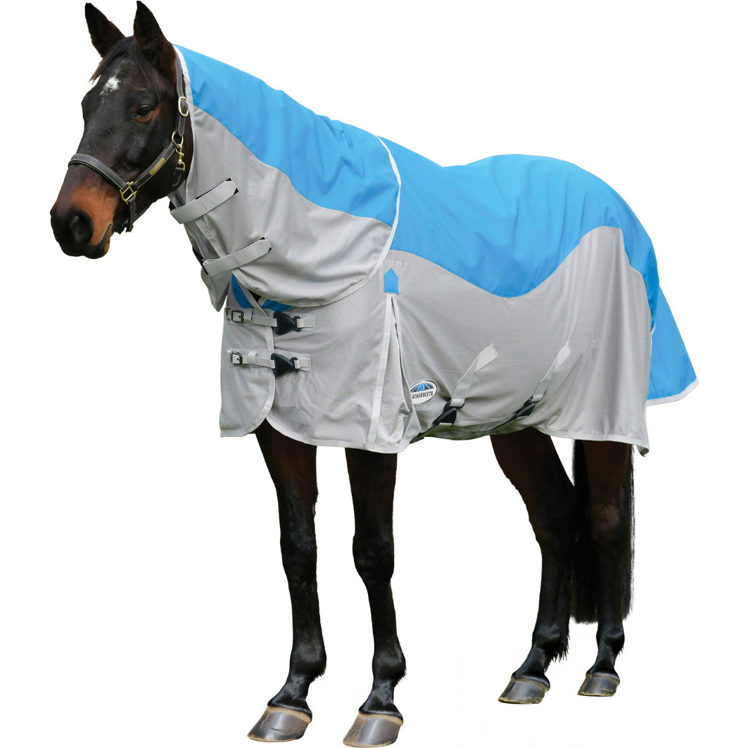 2025 Weatherbeeta Comfitec Dual Shield Detach-A-Neck 1027310 - Grey Blue